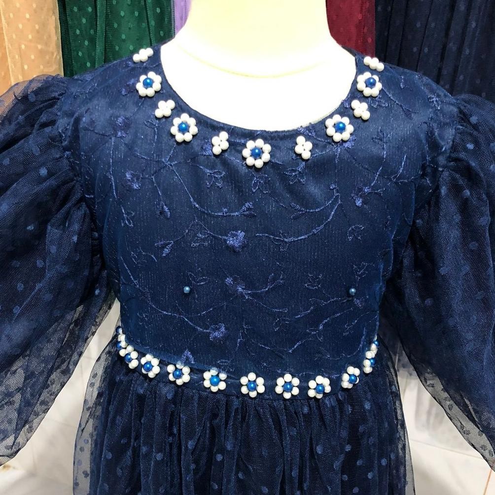 gaun pesta anak perempuan Merry 2-11Thn / gaun natal anak perempuan / dress pesta anak perempuan