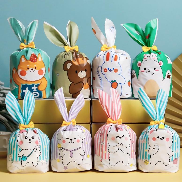 

(50 PCS)PLASTIK SNACK PLASTIK COOKIES PLASTIK KEMASAN PESTA/ PLASTIK LUCU/ PLASTIK KELINCI/ BUNNY / BIRTHDAY BAG PLASTIK NATAL PLASTIK IMLEK