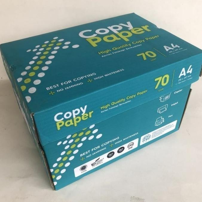 

TERMURAH - [Grab/Gojek] Kertas Fotocopy Print HVS A4 Copy Paper 70 g Box Dus