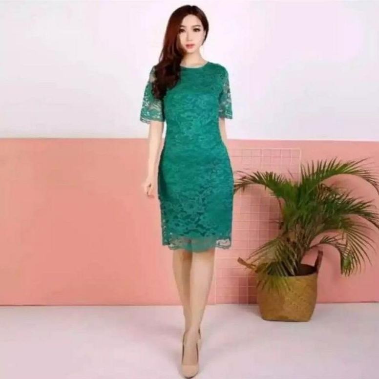 WTYU Kebaya Brokat/kebaya dress natal/ kebaya modern/kebaya dress dottstore terbaru/ Dress wanita /D