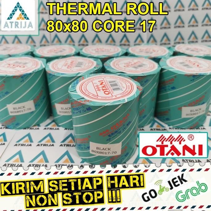 

NEW (Per 20 Roll) Kertas Thermal Struk Kasir Otani 80x80 Core 17 -20 Roll