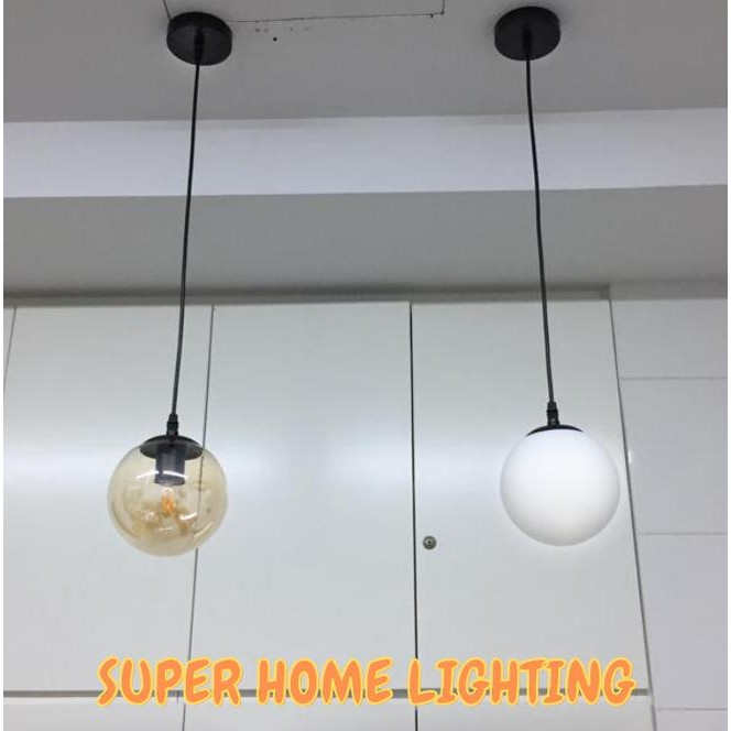 Lampu Gantung Bola Nimalis / Putih Susu Ruang Makan 90810