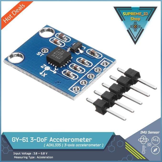 Gy-61 Gy61 3Dof Adxl335 3-Axis Accelerometer Tilt Angle Analog Sensor Best Seller