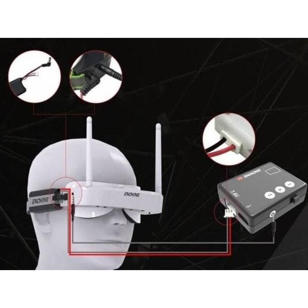 Eachine Ev100 Micro Av Recorder 1280*480 Mini Dvr 32Gb Fpv Goggles  Ready