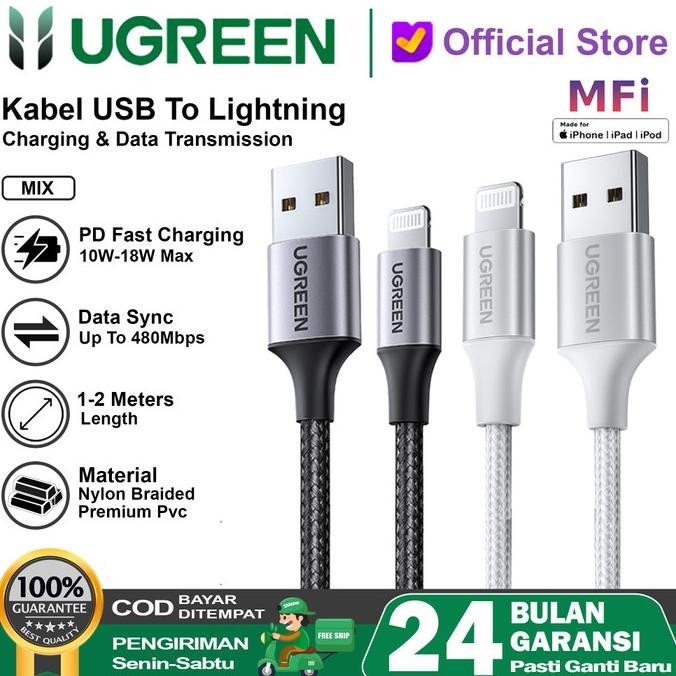 Ugreen Kabel Iphone Usb Lightning Mfi Fast Charging 20728