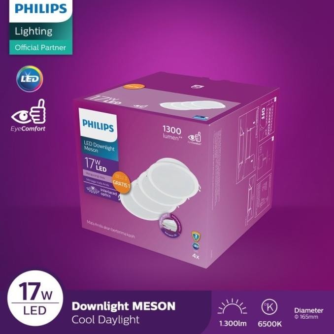 

TERSEDIA LAMPU DOWNLIGHT LED MULTIPACK 59466 MESON 17W BELI 3 GRATIS 1