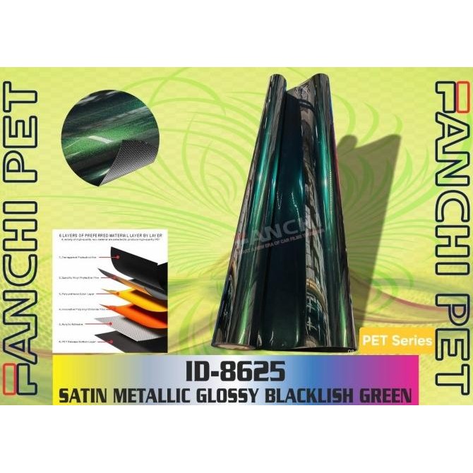 

TERMURAH - Sticker FANCHI ID-8625 Satin Metalic Glossy Blackish Green 152cm /mtr