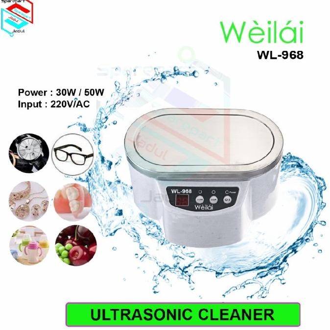TERMURAH - Pencuci ULTRASONIC Cleaner Jewelry Glasses Cleaning Weilai 963 / 968