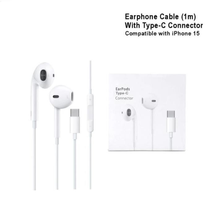 HEADSET EARPODS APPLE IPHONE 15 SERIS TYPE-C 1511T