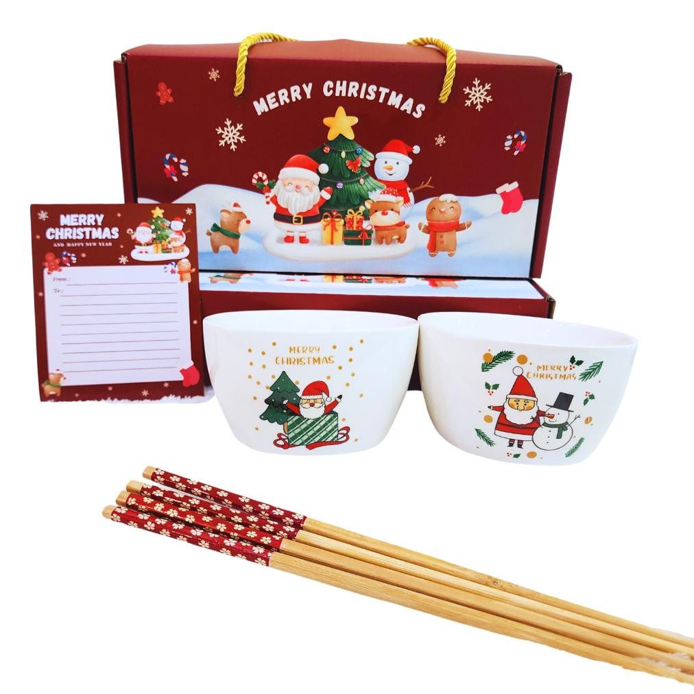 HGT Mangkok Piring set hampers Natal Kado Natal