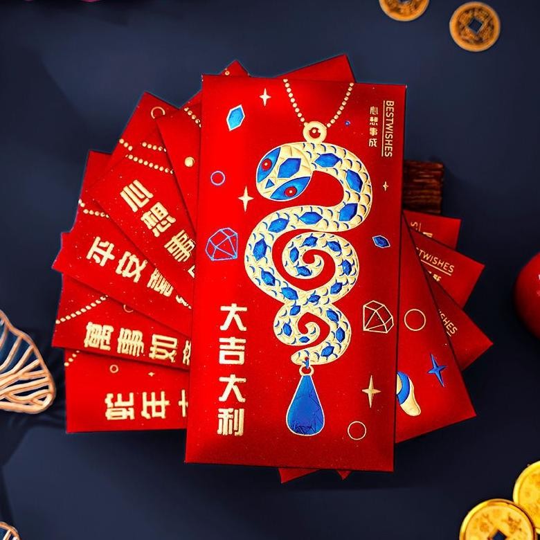 

Angpao Exclusive Premium Imlek Shio Ular Snake 2025 Fuk