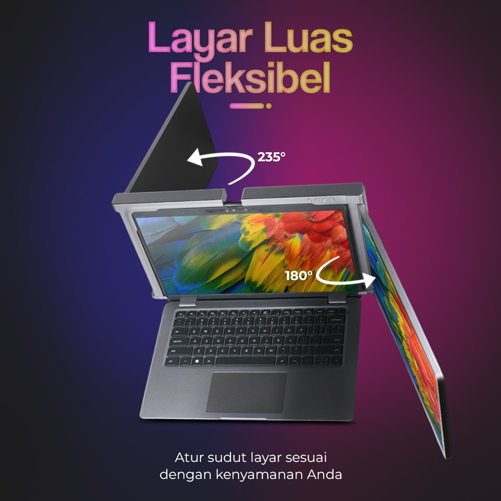 Aibecy Portable Monitor Dual Screen Extender 13.3 Inch IPS 60Hz 1080P - S300