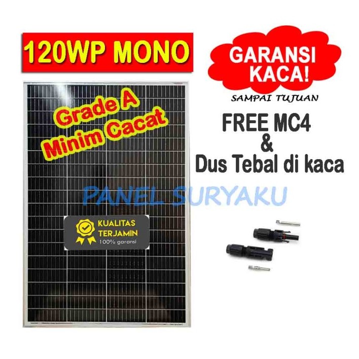 Termurah Solar Panel Surya 120Wp Mono Solar Cell 120Wp Mono