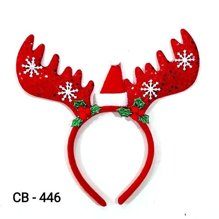 

Natal BANDO TANDUK RUSA GLITER TOPI NATAL MURAH KOSTUM CHRISTMAS GROSIR - CB-446 MERAH Limited