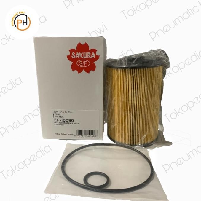 SAKURA EF-10090 FUEL FILTER EF 10090 EF10090 KM005031 KM 005031 EF1801 1611T