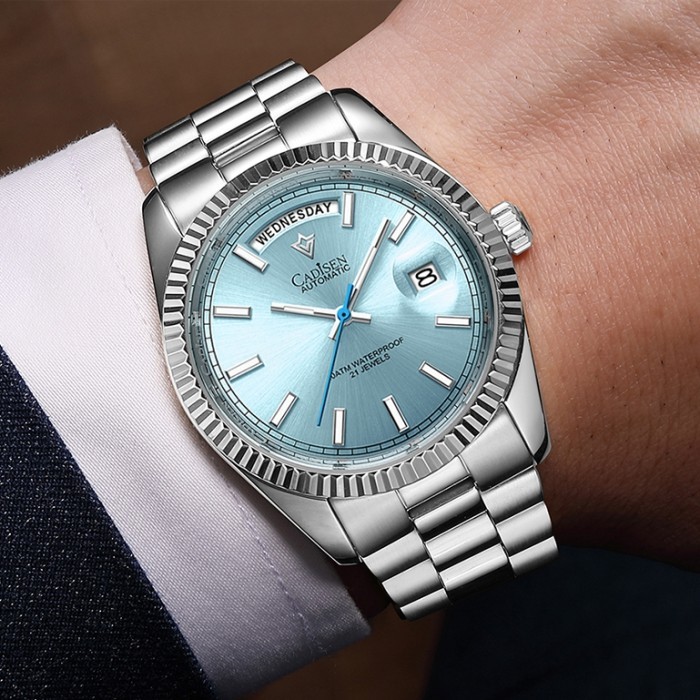 Jam Tangan Pagani Design DayDate Ice Blue Homage Automatic