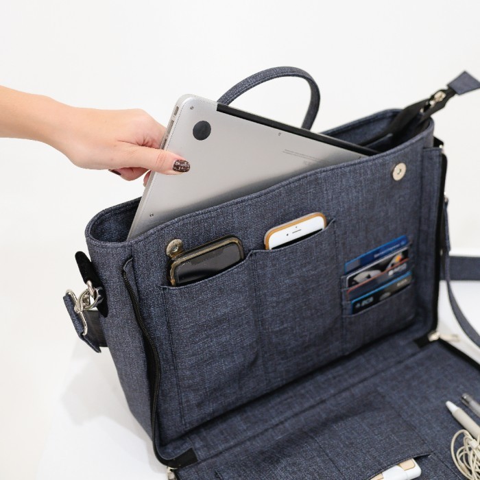 TERMURAH BIG BOSSY in Storm - Sling Bag Tas Kerja Wanita Besar