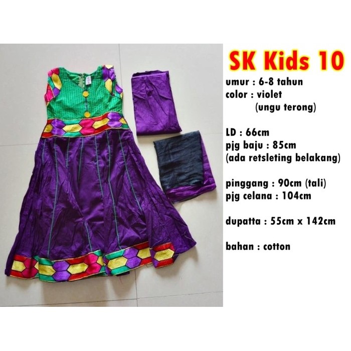 BAJU INDIA ANAK PEREMPUAN INDIRED