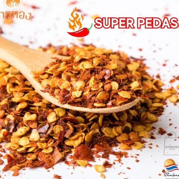 

Khao Thong Ground Chilli Powder Pedas Berat 100 Gram Thailand Halal Cabe Bubuk Kering Cabai Powder Flakes Giling