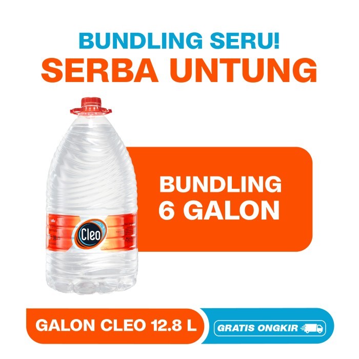 

JUAL Cleo 12,8 Liter - Bundling Hemat 6 Galon
