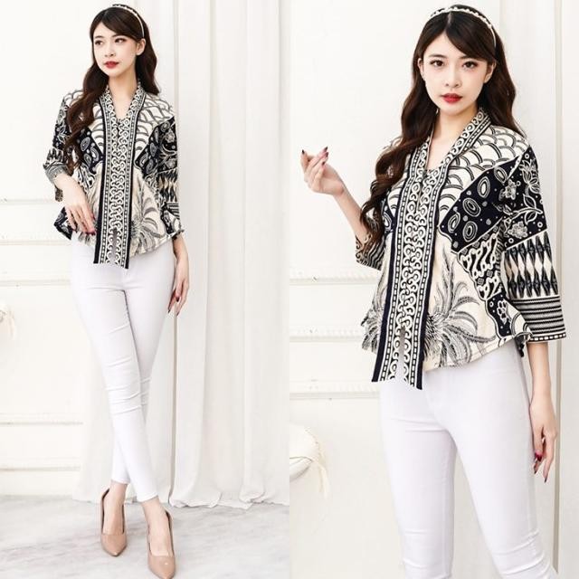 A Atasan Wanita Blouse Top Baju Batik Wanita Atasan Batik Wanita
