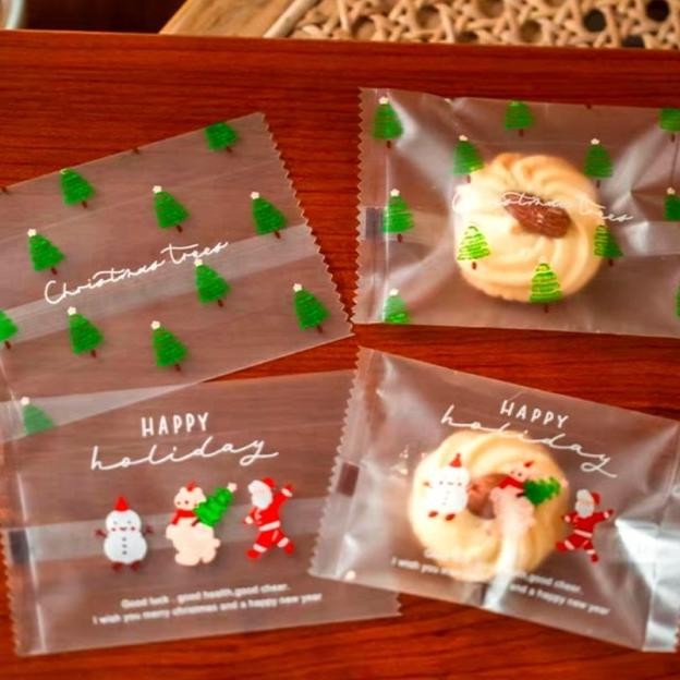 

Plastik Natal Isi 100 Lembar Plastik Kemasan Cookies Ukuran 10 X 7 Cm