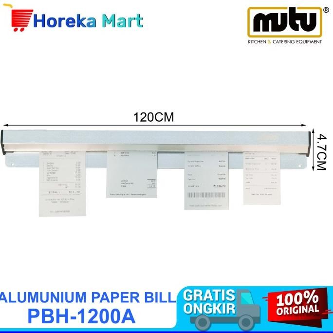 

BEBAS ONGKIR - Paper Bill / Bill Holder Alumunium Panjang 120CM PBH-1200A Mutu