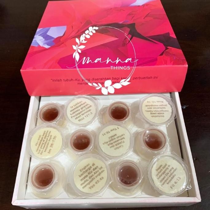 

Anggur perjamuan + Hosti ayat 50 cups exclusive Manna DS10