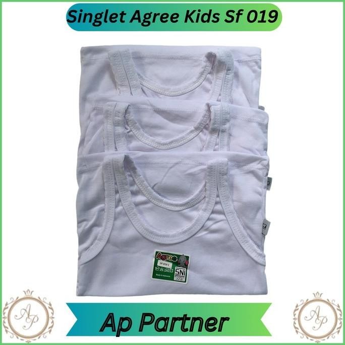 Grosir 12 Pcs Kaos Dalam Kutang Anak Cowo Cewe Agree Kids Sf 019