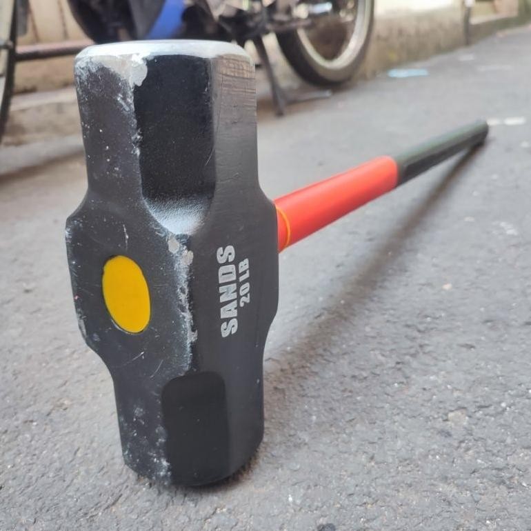 Palu Bodem 10 Kg Palu Godam 10 Kg Gagang Fiber Stone Hammer Palu 10 Kg 20Lb