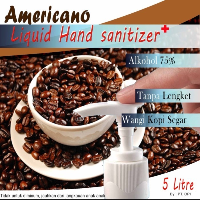 

Populer Hand Sanitizer 5 Liter Cair Coffee 70% Alkohol Kesehatan