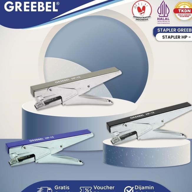 

Greebel Stapler Hp-15 /Staples/Cekrekan/Jepretan Kapasitas 16 Kertas