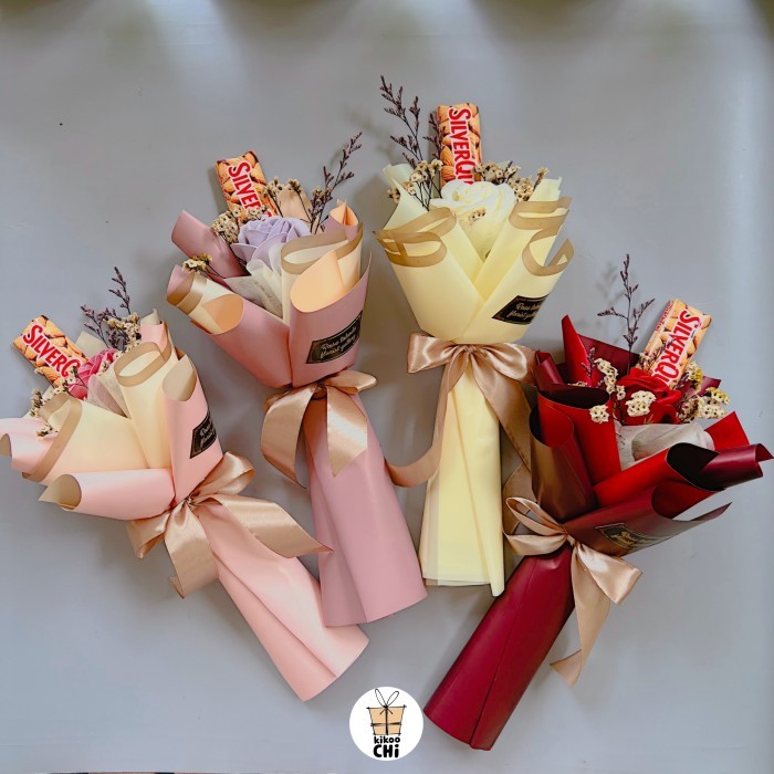 Kikoochi Bouquet Bunga Cokelat - Hadiah Kado Buket Valentine Coklat