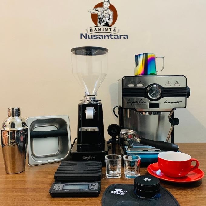 Jakala Paket Mesin Kedai Kopi Alat Pembuat Espresso Untuk Usaha Caffee Kedai Kopi