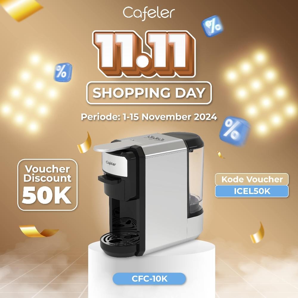 Jakala Cafeler Mesin Kopi Multi Kapsul 3In1 / Capsule Coffee Maker 19Bar