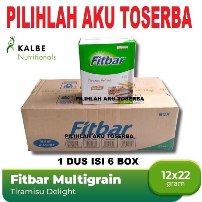 

Fitbar TIRAMISU DELIGHT Multigrain Cereal Bar isi 12 - ( HARGA 1 DUS )