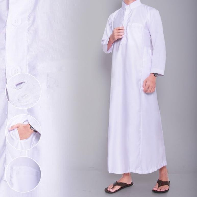GAS PRIA / JUBAH PUTIH / STELAN JUBAH PRIA / JUBAH PRIA