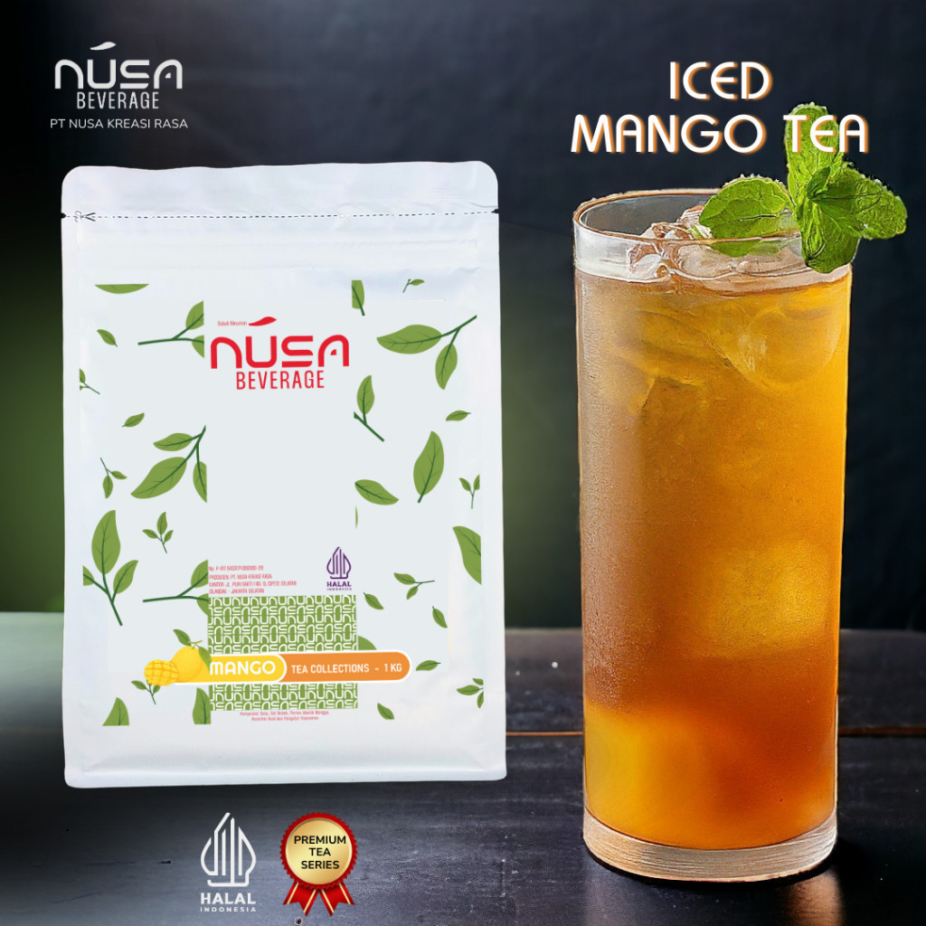 

NUSA BEVERAGE Mango Tea Premix Powder 1Kg Untuk Bisnis Coffee Shop & Bar & Lounge
