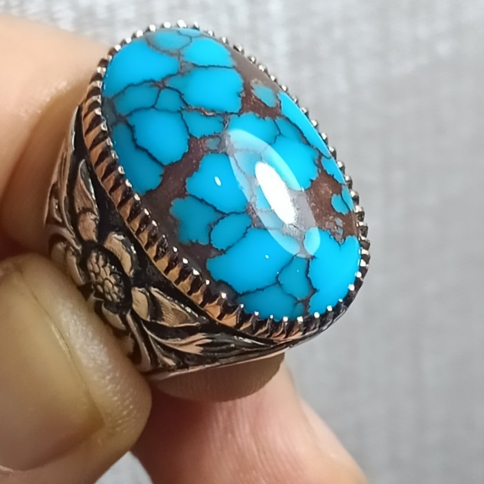 

Farizal - Batu Pirus Natural Royal Blue Hq No Giok Mesir Persia Singciang