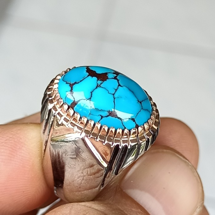 

Farizal - Batu Pirus Mesir Biru Fancy Gradasi Bk Red Borneo Giok Persia Mesir