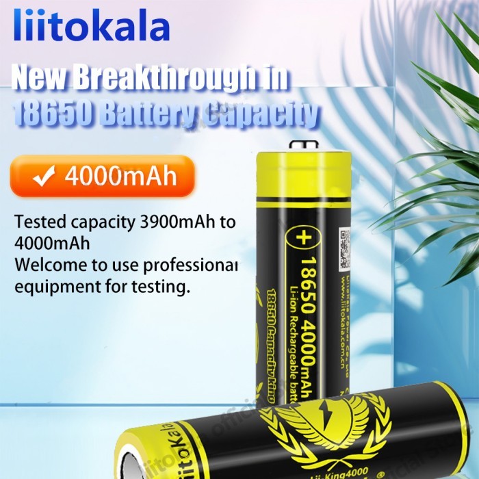 Produk Ready LIITOKALA Baterai 18650 KING 4000mAh Authentic