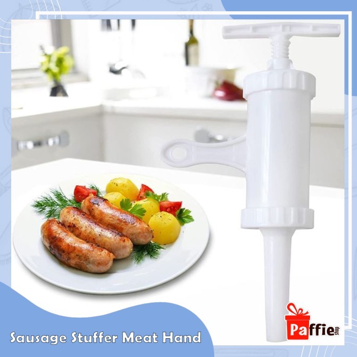 

Sausage stuffer meat hand filler alat bantu isian adonan sosis dapur A