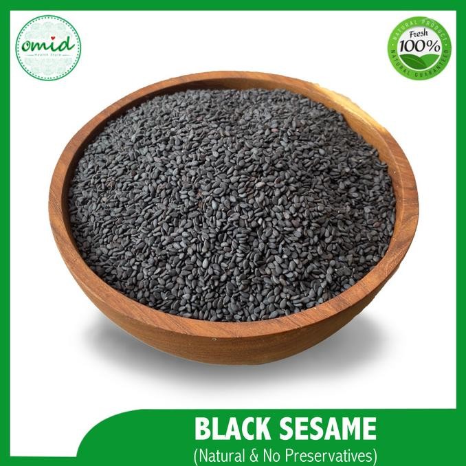 

1kg - Organic Black Raw Sesame Seeds |Biji Wijen Hitam Organik Mentah GLM