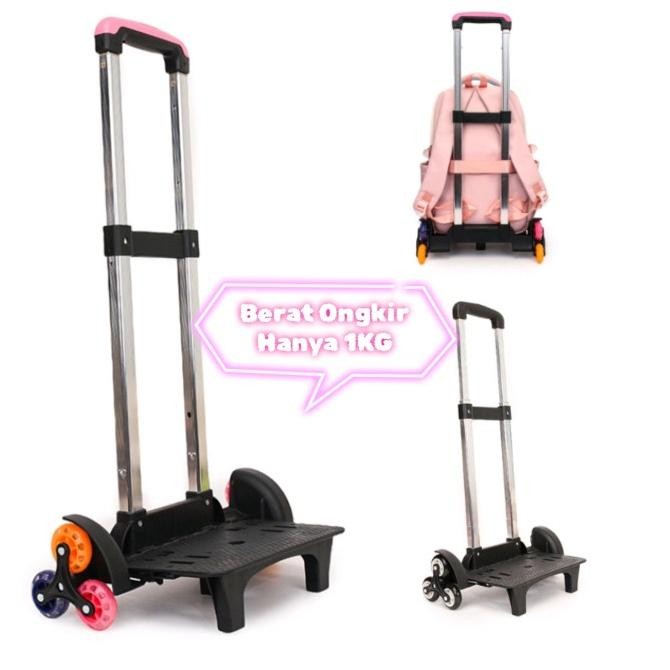 Trolley Tas Sekolah Multifungsi Troli tas sekolah Trolly Tas ransel Trolley 2 Roda 6 Roda Import