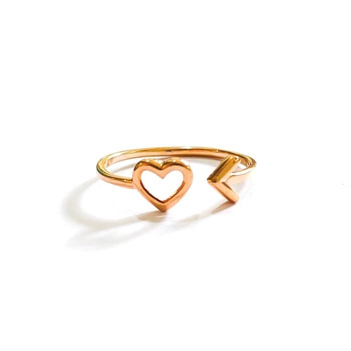 Grosir Terbaru Cincin Love wanita emas asli Elegan
