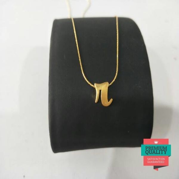 Murah Kalung nagita emas asli kadar 875 huruf r Keren