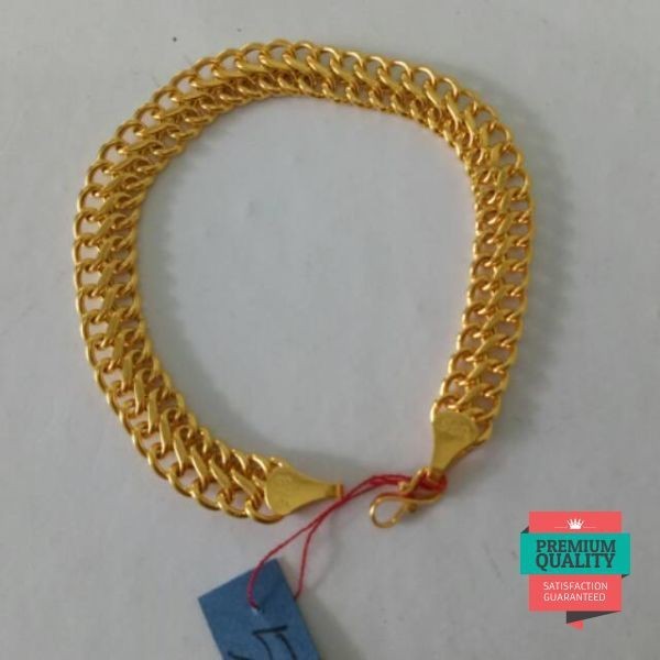 Terlaris Gelang emas asli kadar 875 model holo doble Keren