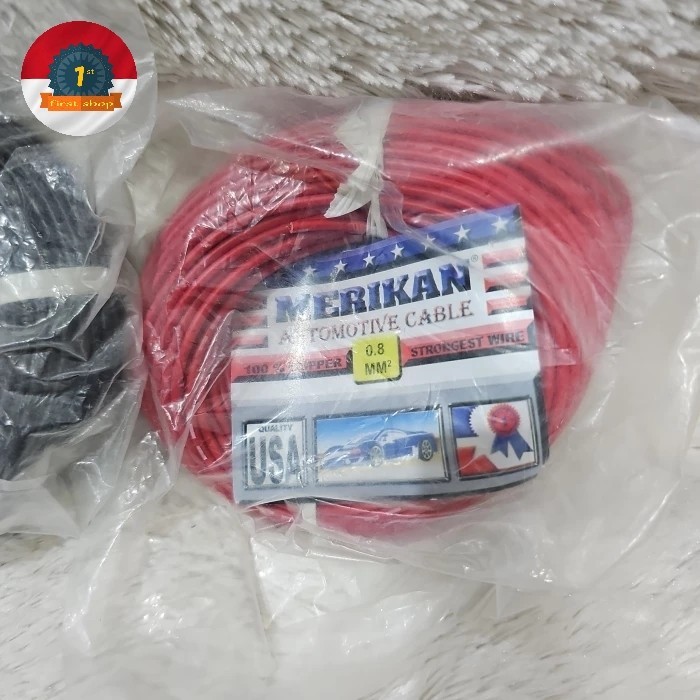 HARGA DISC - kabel serabut tunggal nyaf 0.8mm kabel motor kabel wayering kabel tunggal dalam isi