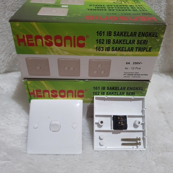Saklar tunggal engkel single ib tanam Hensonic tanam mangkok segi