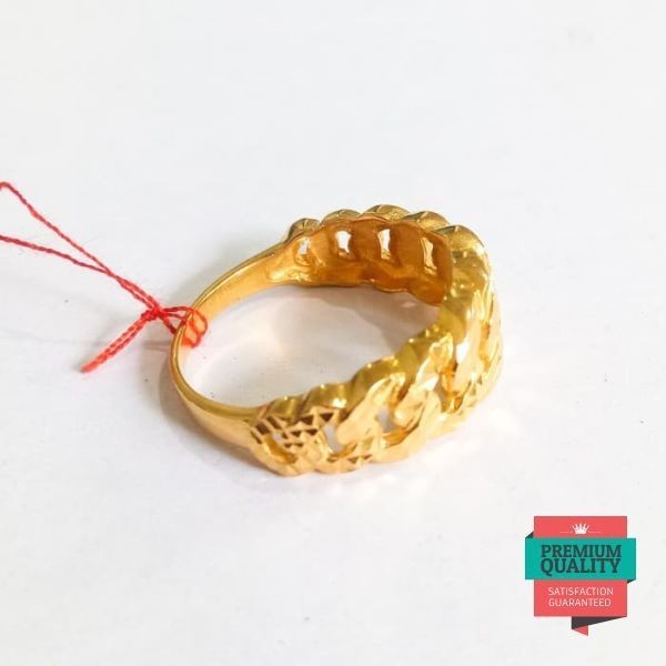 Promo Cincin wanita kepang emas asli Elegan